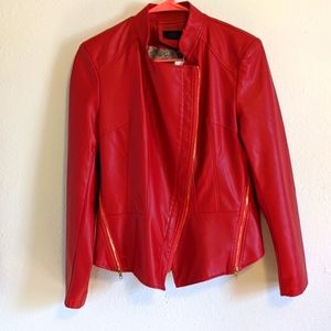 Faux leather jacket